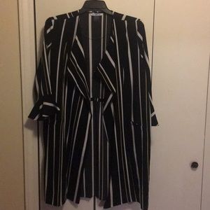 Plus size black/white stripe Nyguard 18/20 Jacket